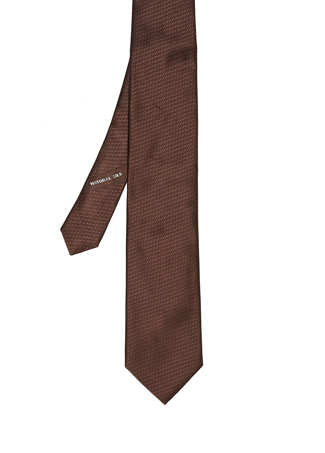 Zegna Kahverengi İpek Kravat