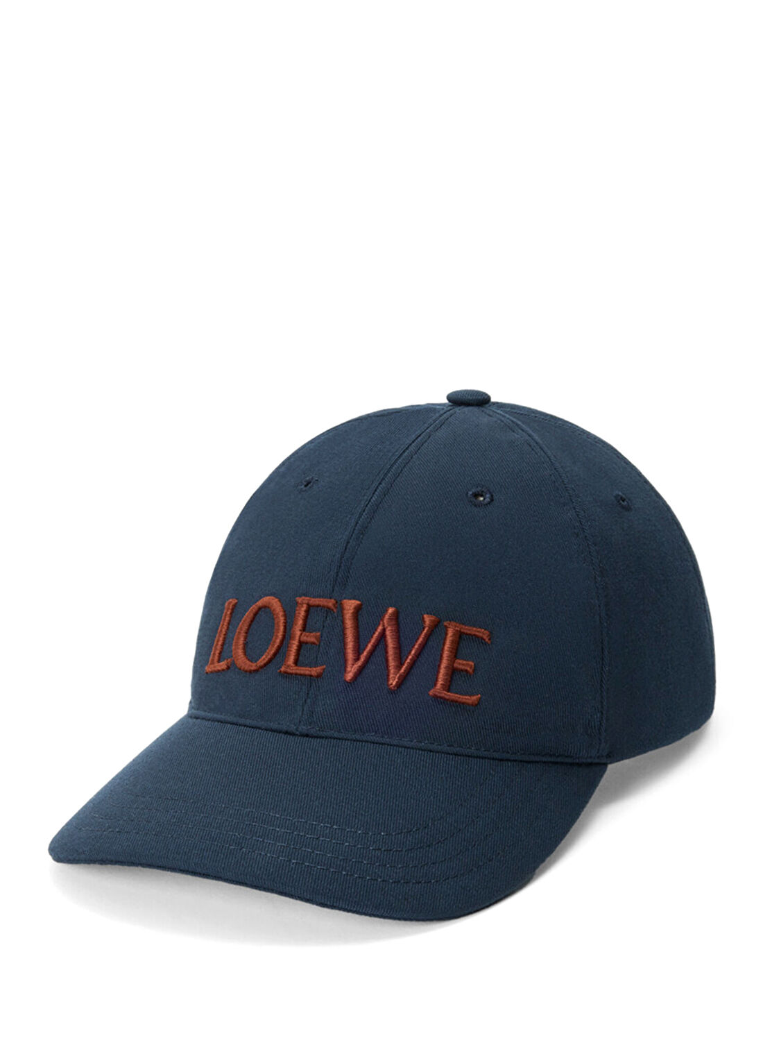 Loewe Lacivert Logo Nakışlı Kadın Şapka