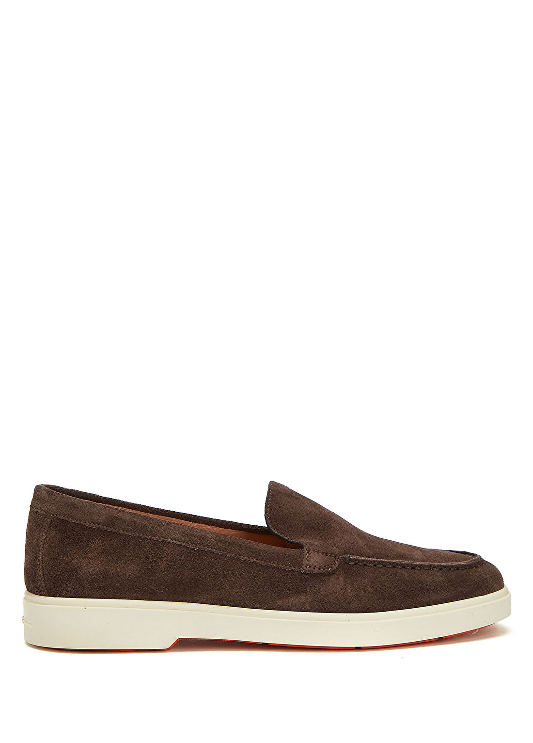 Santoni Koyu Kahverengi Kadın Deri Loafer
