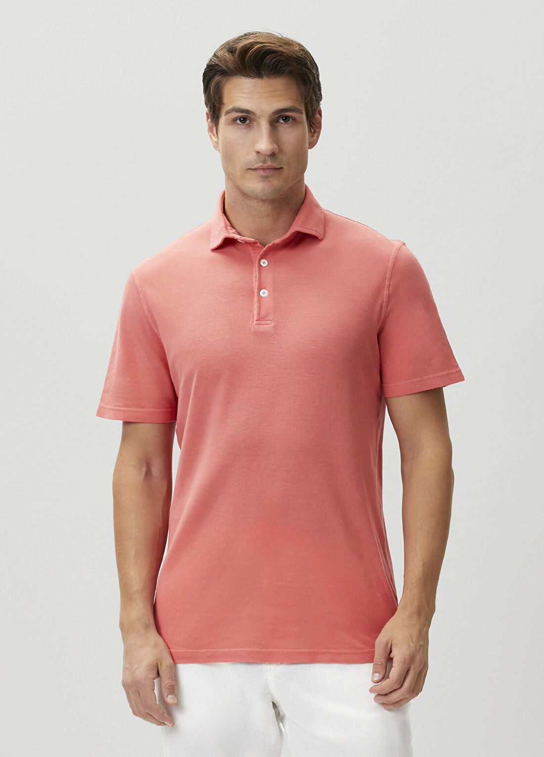 Fedeli Açık Pembe Polo Yaka T-shirt