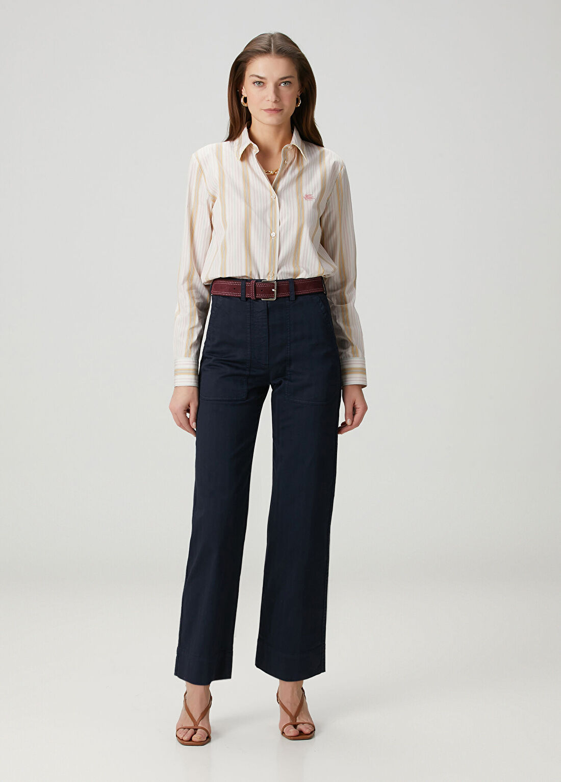 Etro Lacivert Pantolon
