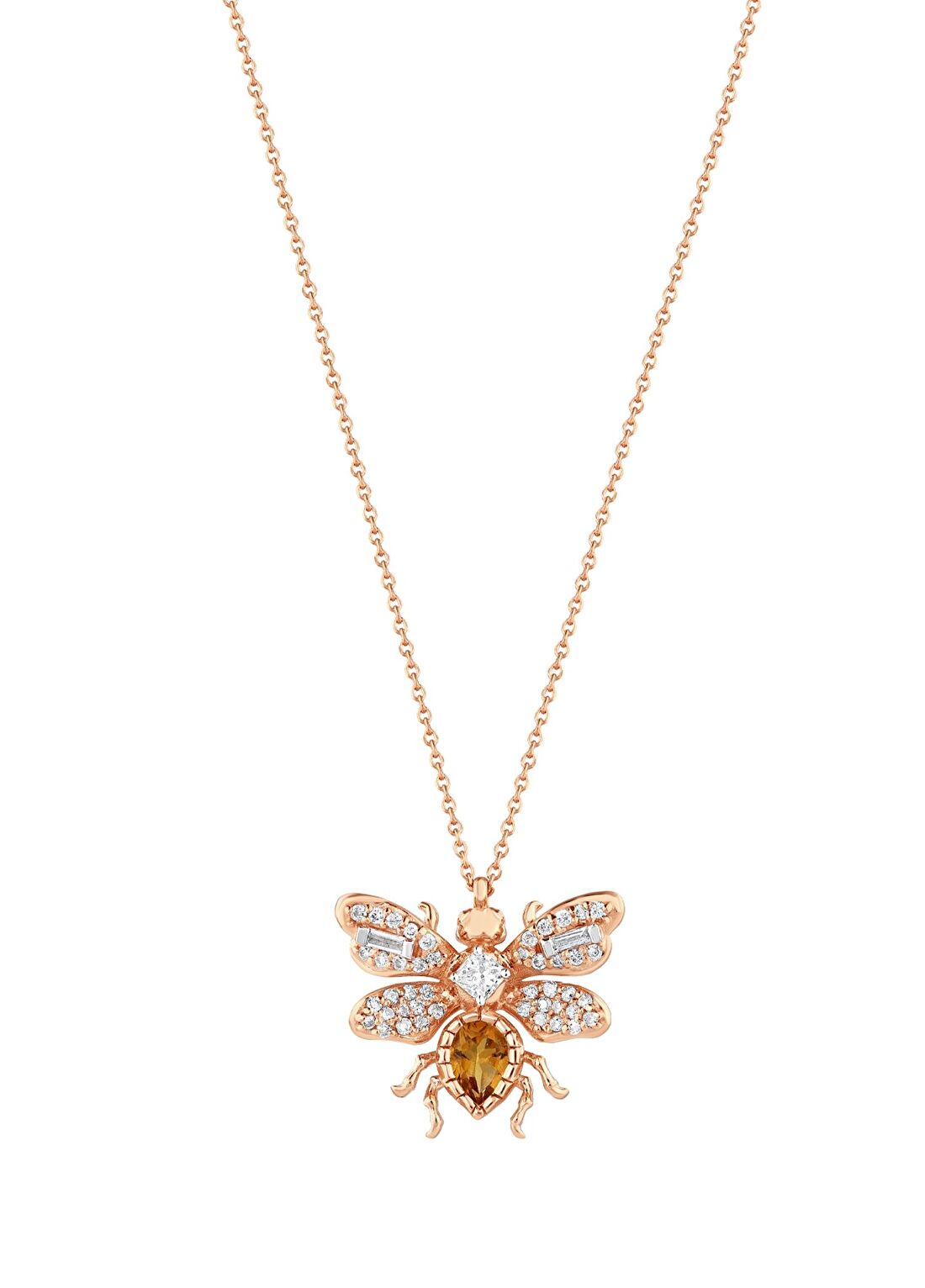 Bee Goddess Bee Kadın Altın Kolye