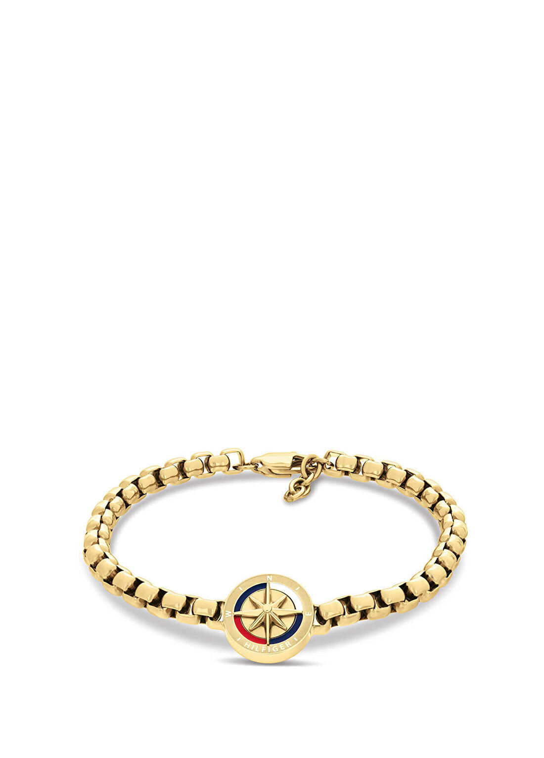 Tommy Hilfiger THJ2790727 Compass Altın Rengi Çelik Erkek Bileklik