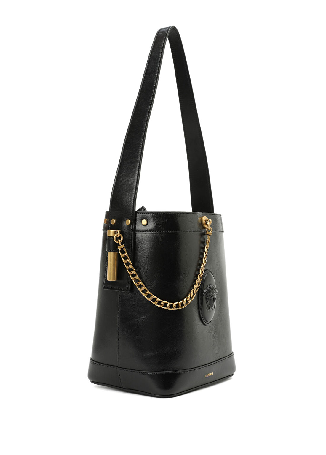 Versace Small Siyah Kadın Deri Çanta görsel 3