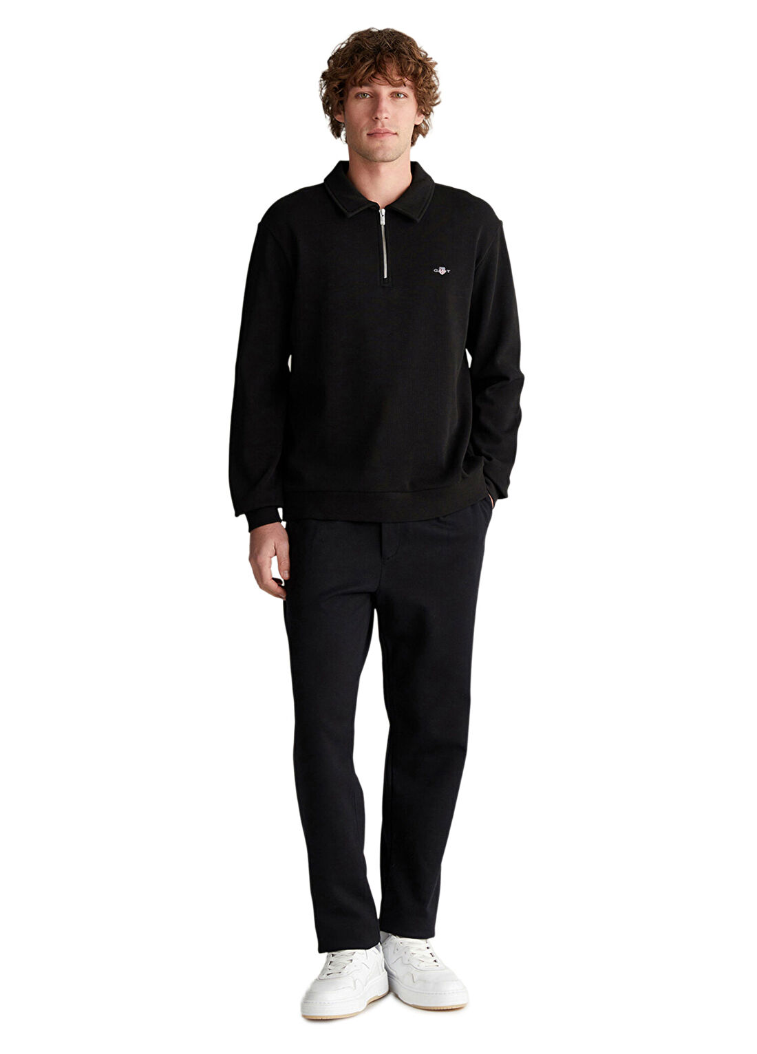 Gant Siyah Regular Fit Erkek Jogger Pantolon