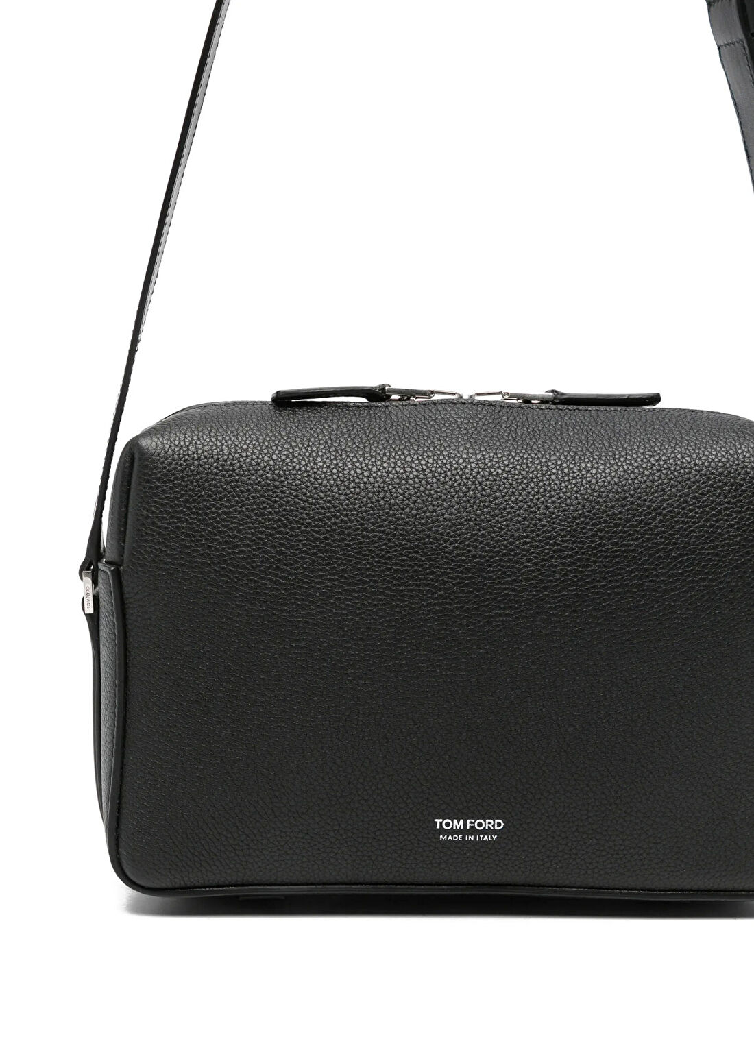 Tom Ford Siyah Erkek Deri Çapraz Çanta görsel 3