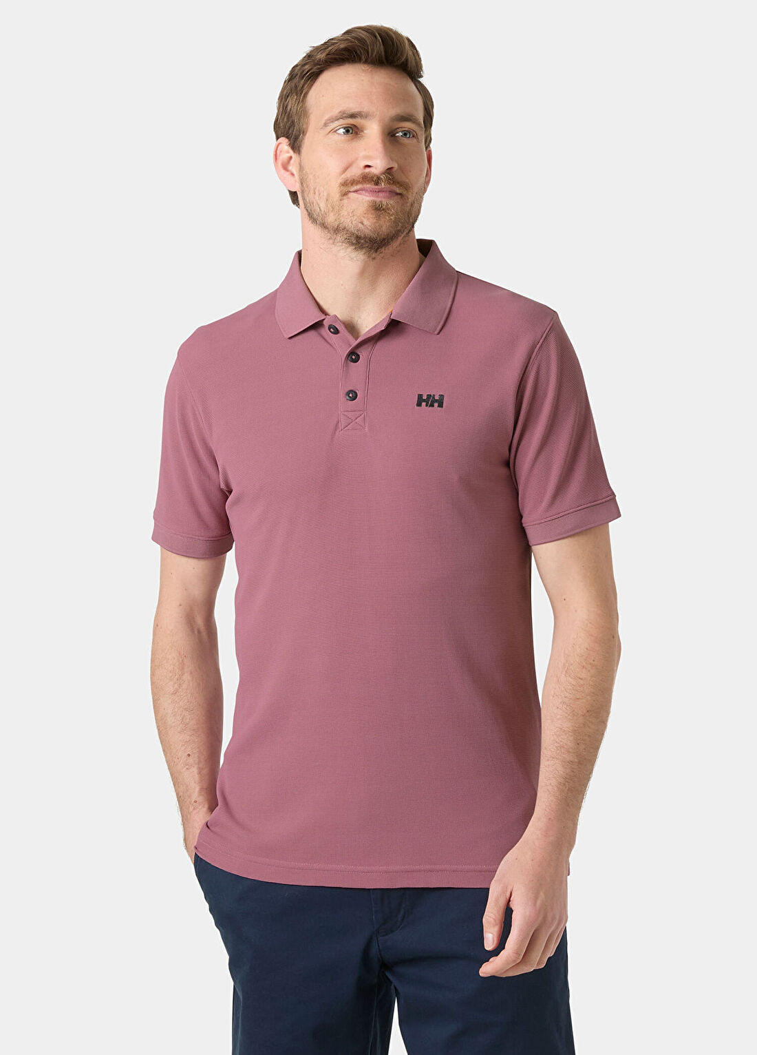 Helly Hansen Driftline Wildberry Polo Yaka Kısa Kollu Erkek T-shirt