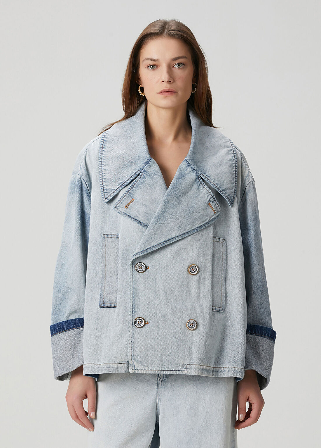 MM6 Maison Margiela Açık Mavi Denim Ceket