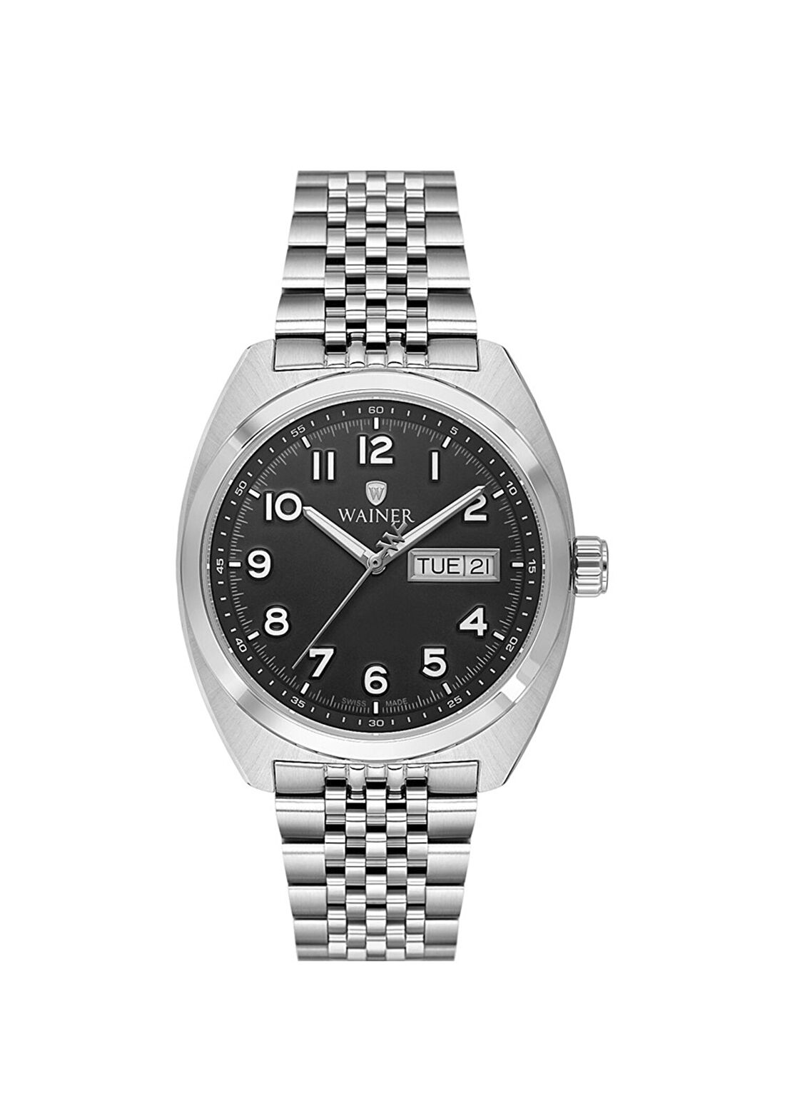 Wainer WA.24300-A Gümüş Metal Erkek Kol Saati