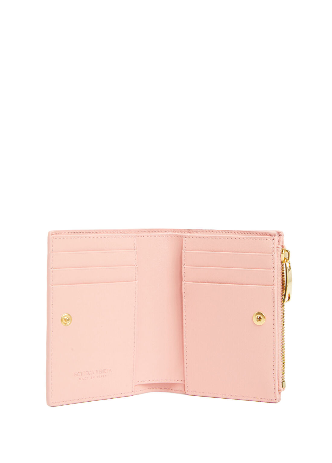 Bottega Veneta Intrecciato Small Pembe Kadın Deri Cüzdan görsel 4