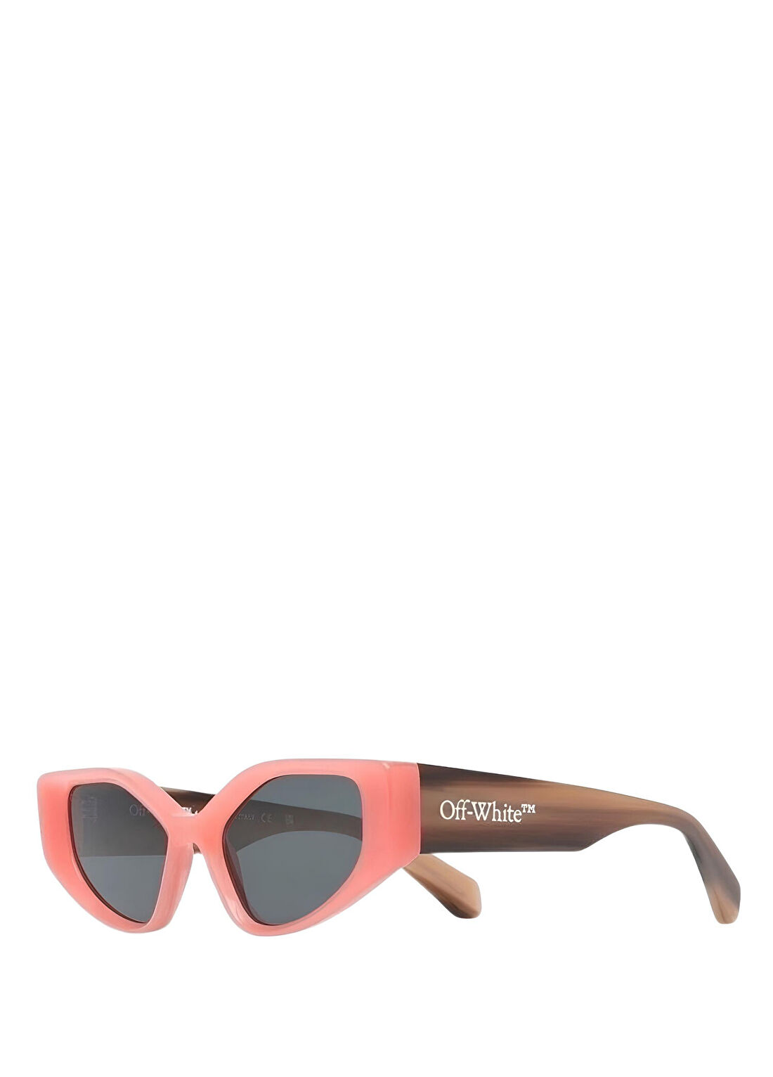 Off-White Memphis Oeri 063 Pembe Kahverengi Asetat Unisex Güneş Gözlüğü
