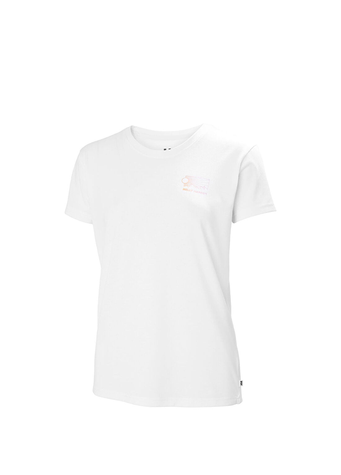 Helly Hansen W Skog Recycled Graphic Beyaz Kısa Kollu Kadın T-Shirt