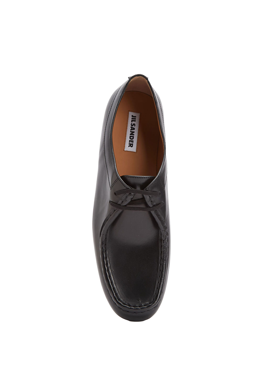 Jil Sander Hood Siyah Kadın Deri Loafer görsel 4