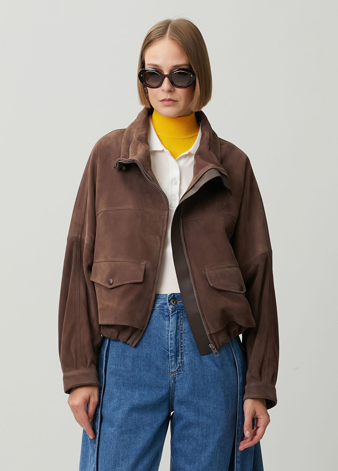 Loewe Kahverengi Süet Ceket