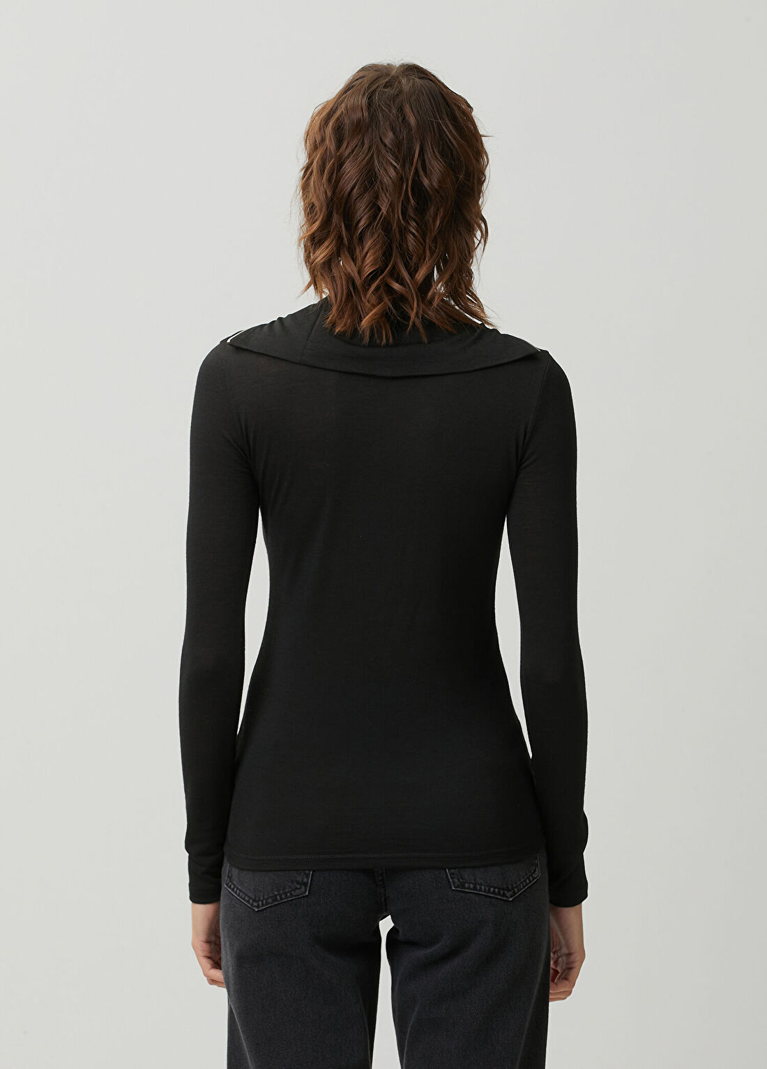 Jil Sander Siyah Fermuarlı Body görsel 4