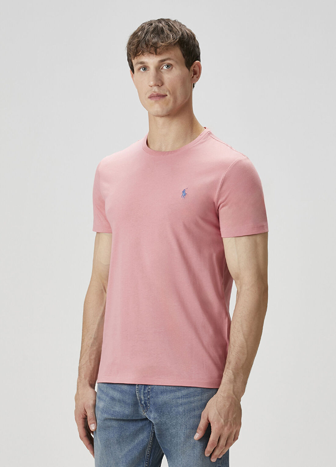 Polo Ralph Lauren Pembe Logo Nakışlı T-shirt görsel 3