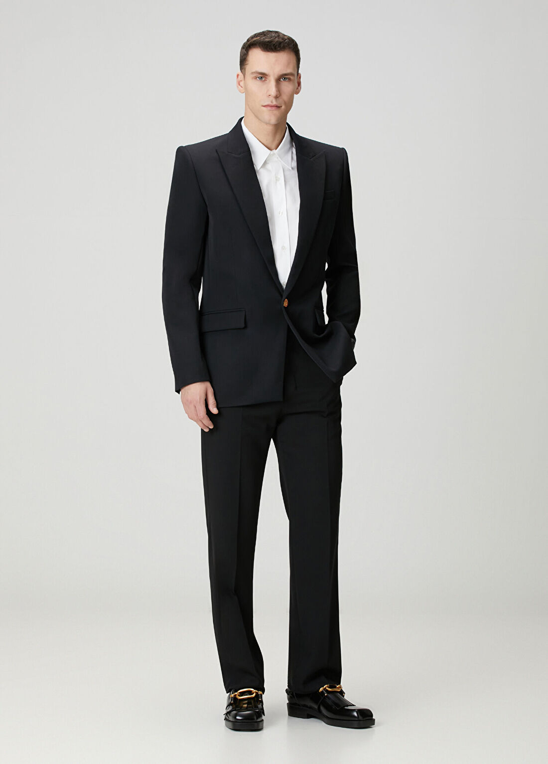 Balmain Siyah Yün Ceket görsel 2