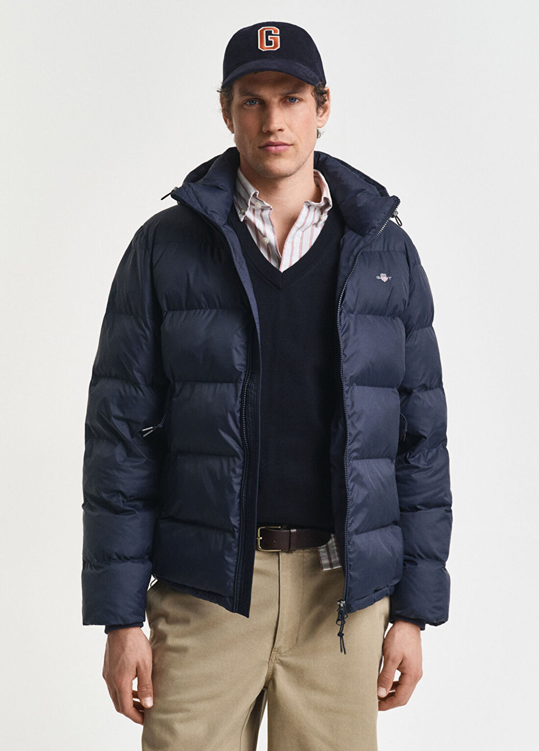 Gant Lacivert Regular Fit Active Cloud Erkek Mont görsel 2