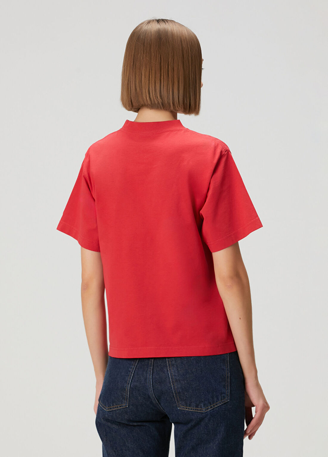 Balenciaga Kırmızı T-shirt görsel 4