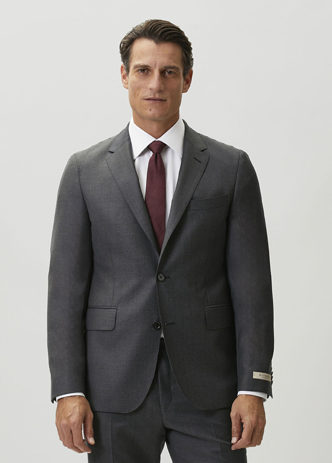 Beymen Collection Drop 7 Gri Yün Takım Elbise görsel 2