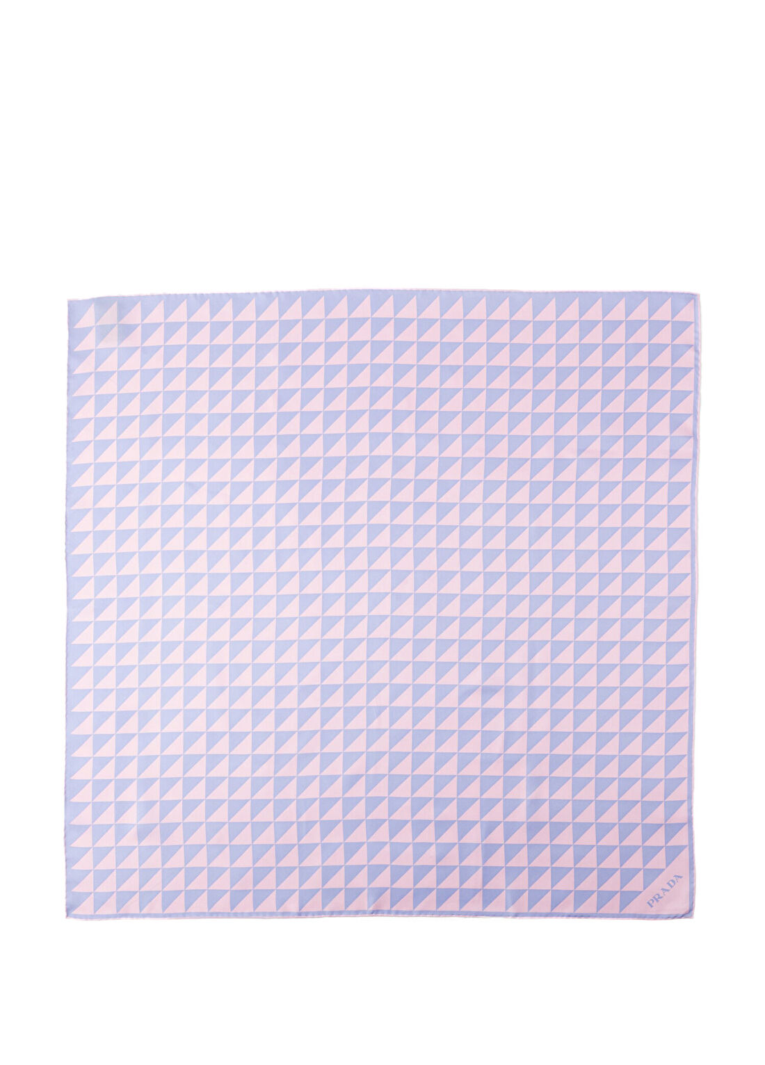 Prada Pembe Desenli İpek Twill Kadın Fular görsel 3