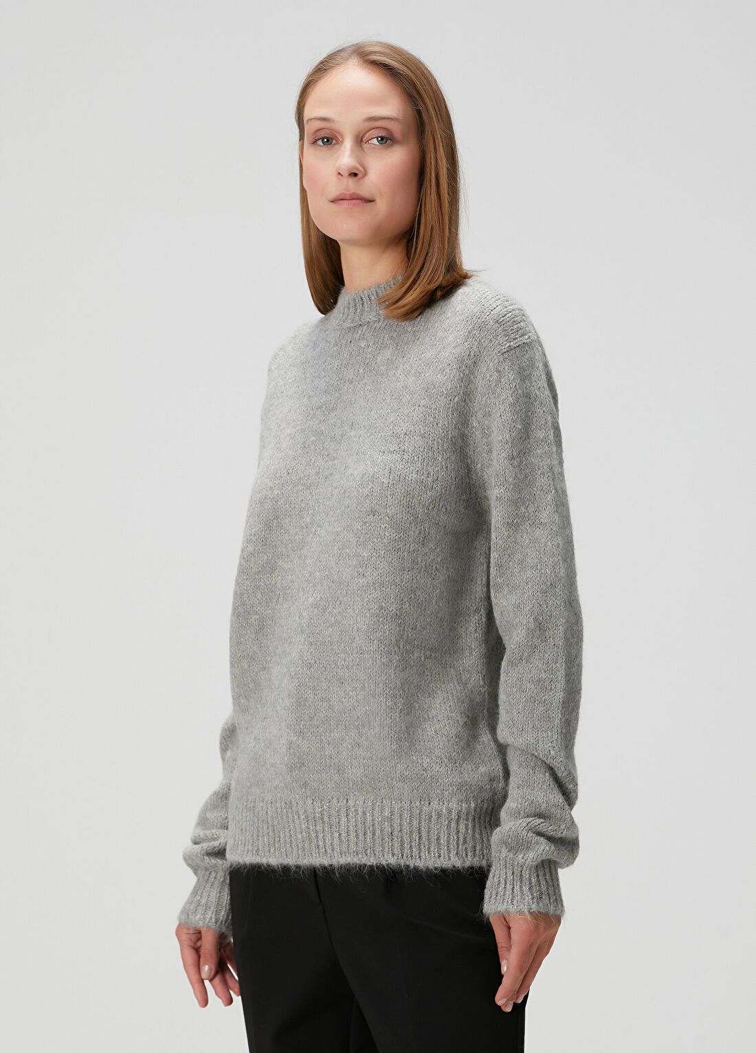 Jil Sander Gri Yün Kazak