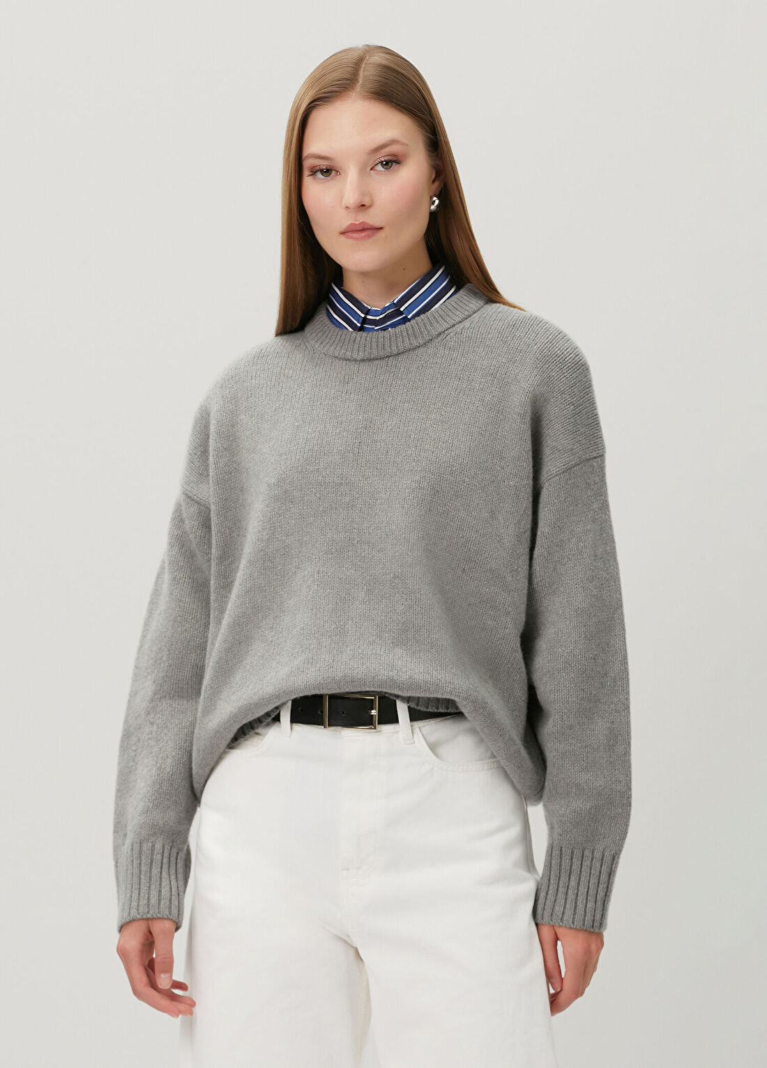 Polo Ralph Lauren Gri Yün Triko