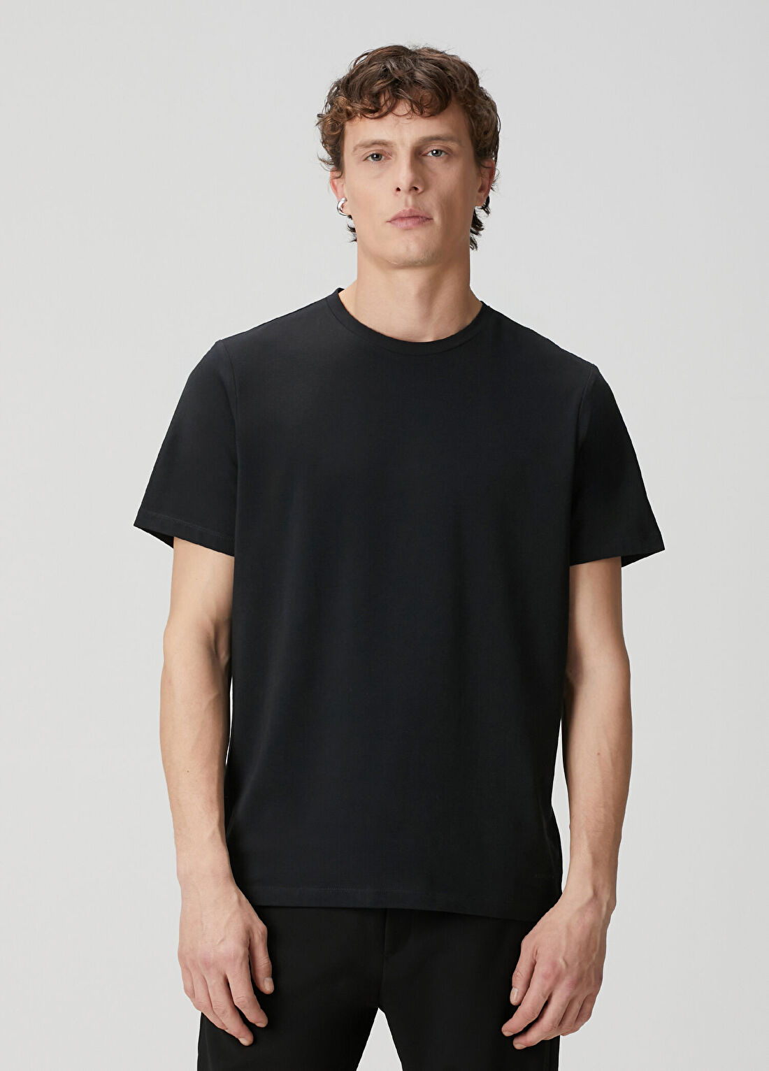 Academia Siyah Basic T-shirt görsel 4