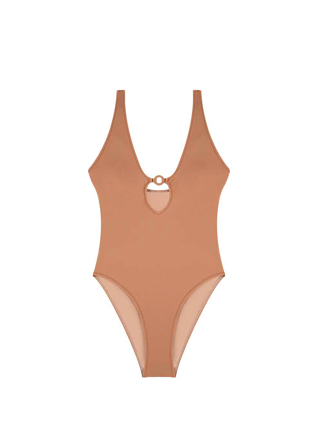 Bia Swimwear Geena French Beige Pencereli Üçgen Kadın Mayo