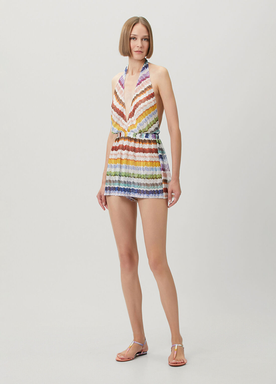 Missoni Çok Renkli Desenli Tulum görsel 3
