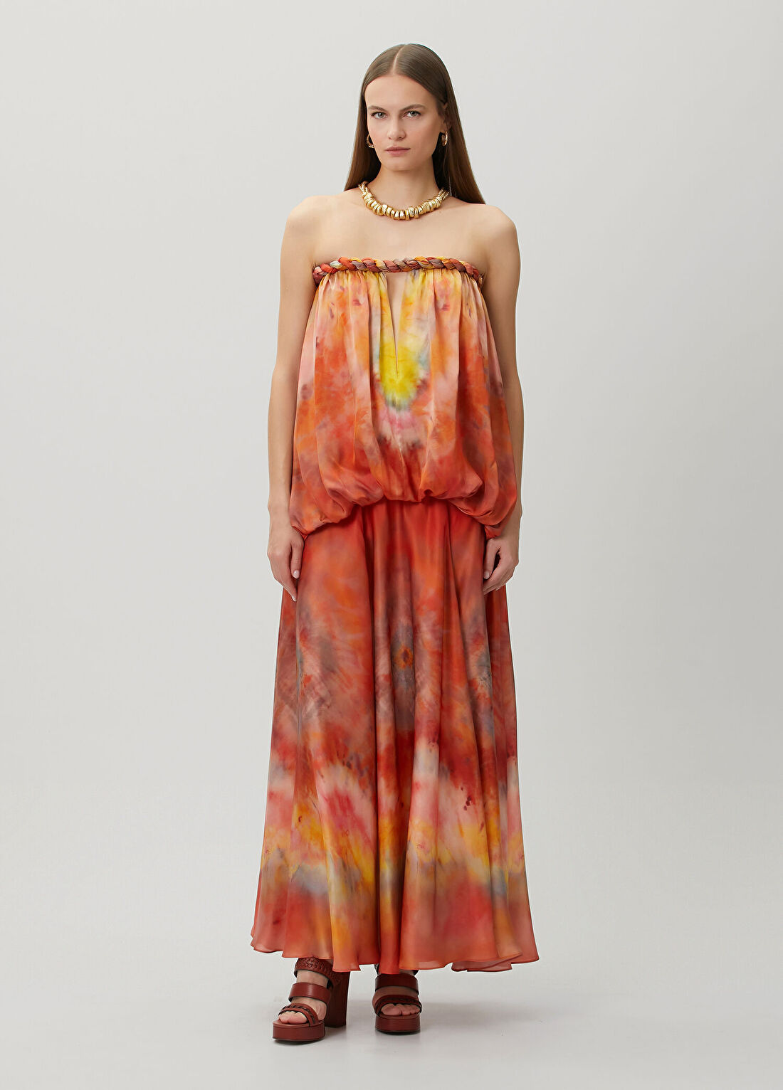 Zimmermann Luna Twist Maksi İpek Abiye Elbise
