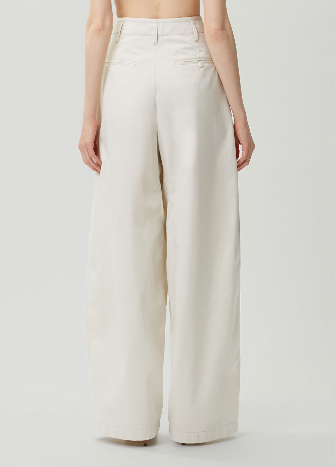Lemaire Kırık Beyaz Wide Leg Pantolon görsel 4