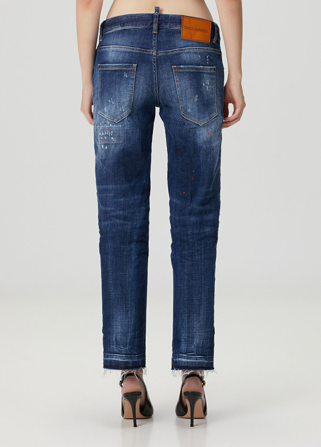 Dsquared2 Jenna Mavi Straight Leg Jean Pantolon görsel 4