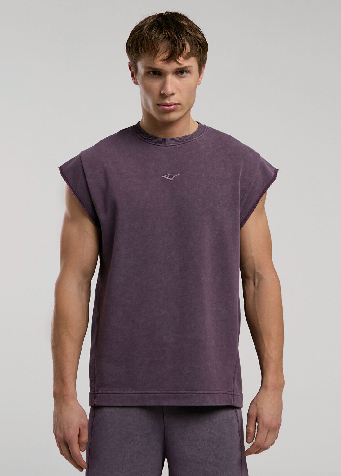 Everlast Bronx 1910 Mor Oversize Erkek Kolsuz Sweatshirt