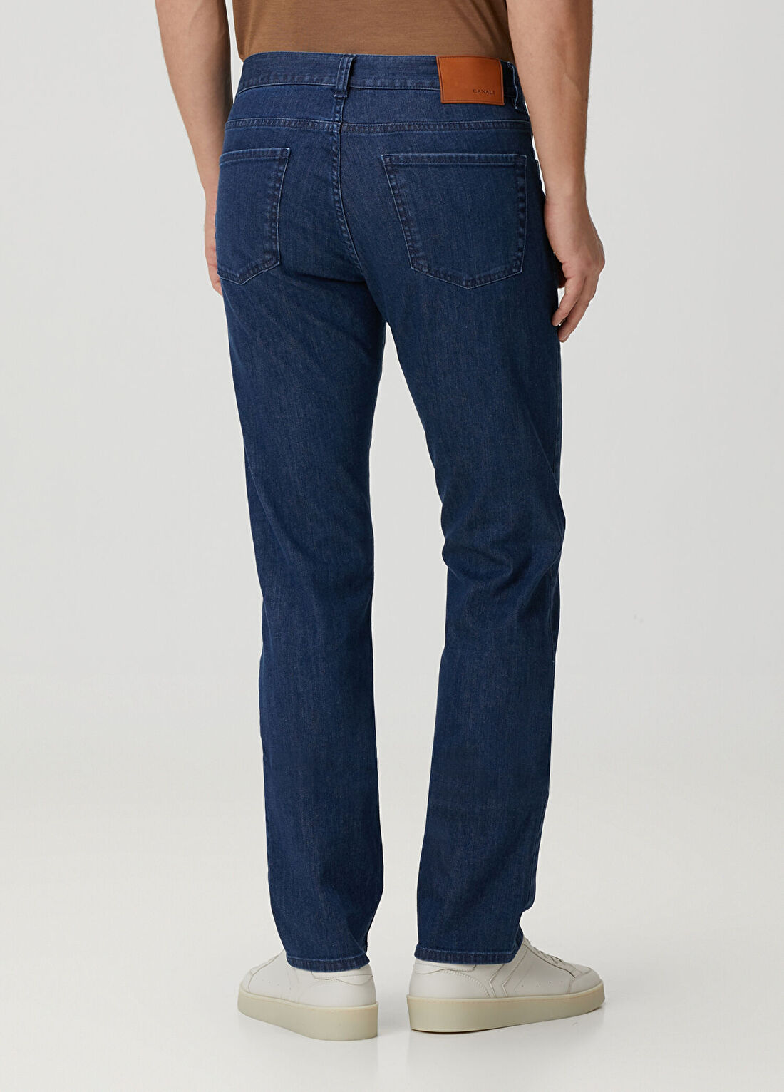 Canali Mavi Jean Pantolon görsel 3