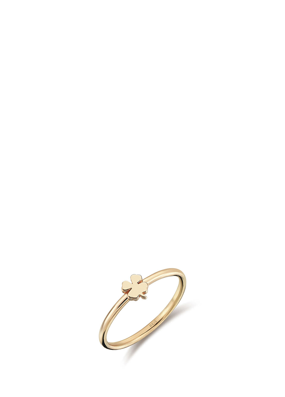 Reis Kuyumculuk Mini Yonca 14 Ayar Rose Gold Kadın Yüzük