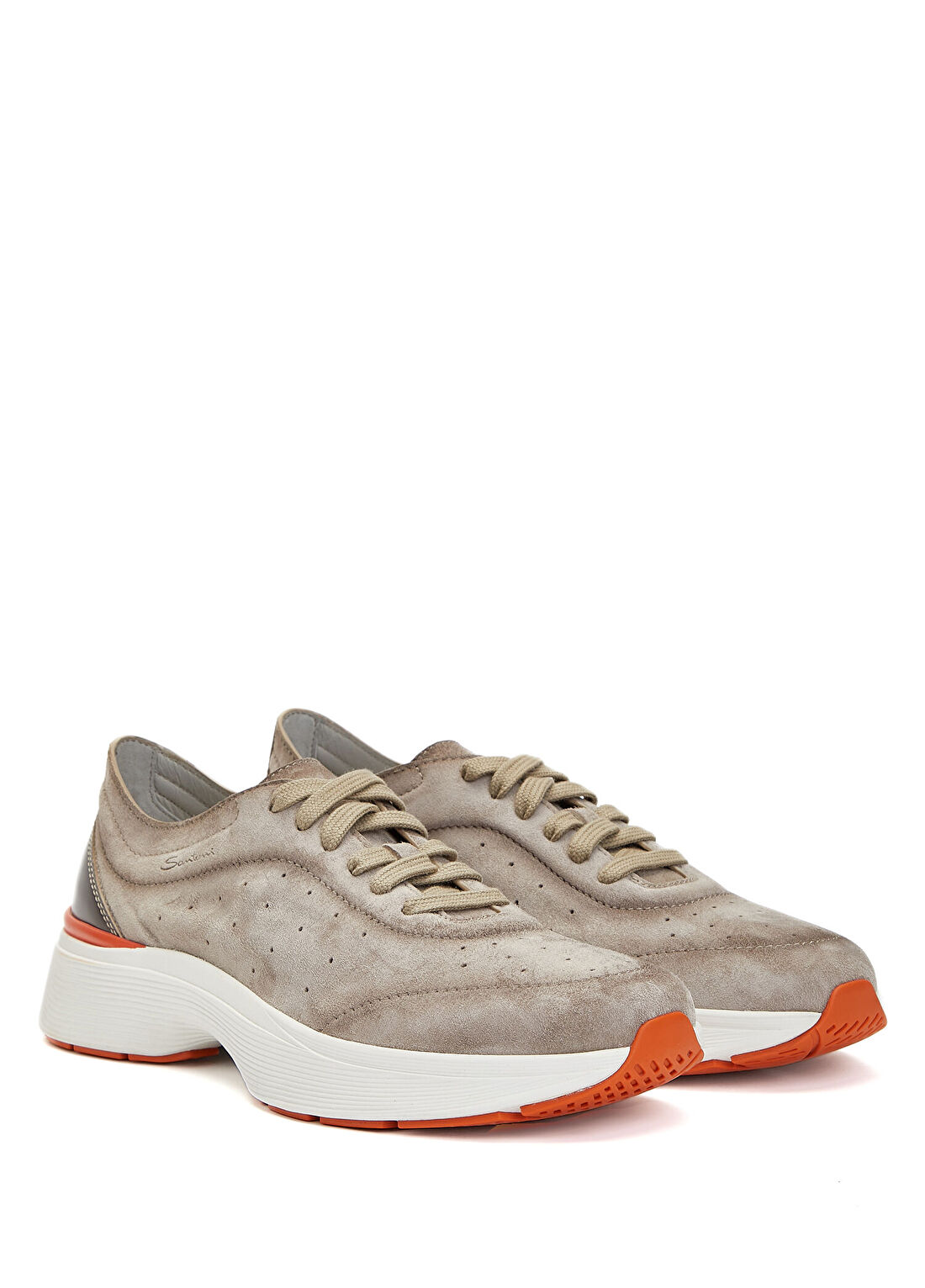 Santoni Sport Bounce Taş Erkek Deri Sneaker görsel 2