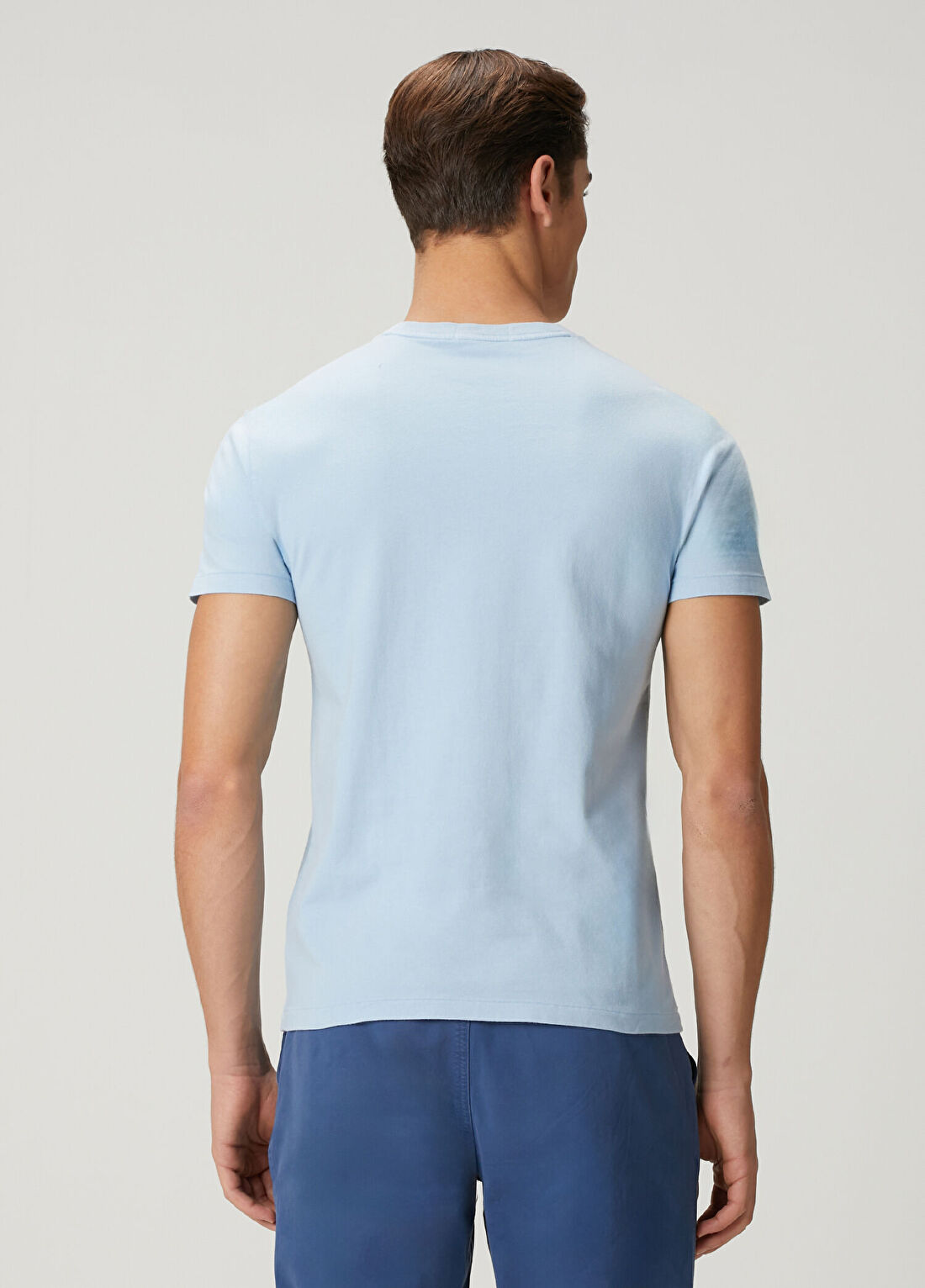 Polo Ralph Lauren Mavi Logo Baskılı Jersey T-shirt görsel 4