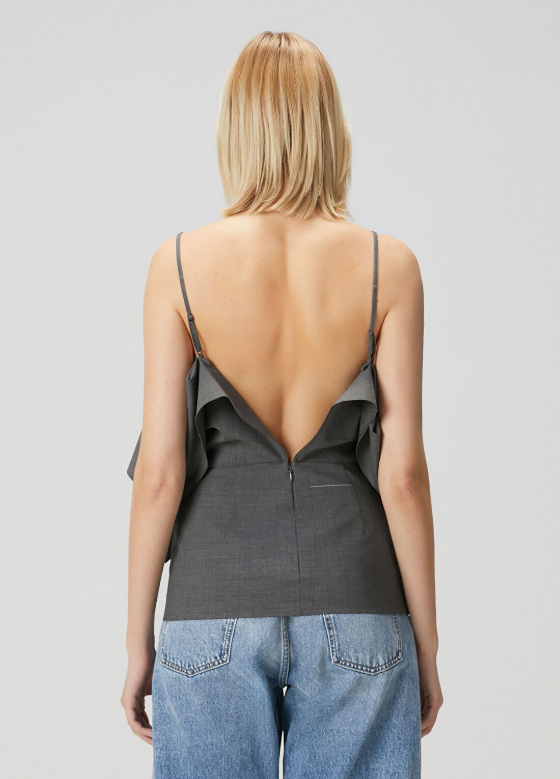 MM6 Maison Margiela Gri Bluz görsel 4