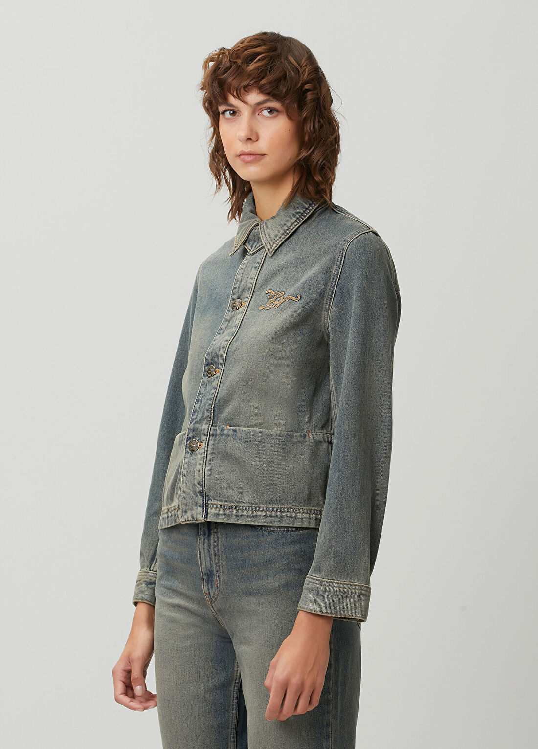 Zadig&Voltaire Lessa Mavi Denim Ceket görsel 3