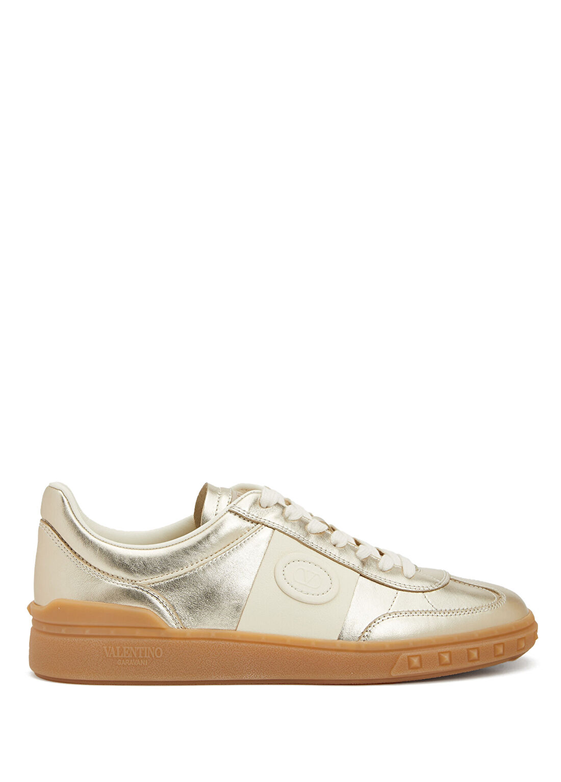 Valentino Garavani Ekru Kadın Deri Sneaker