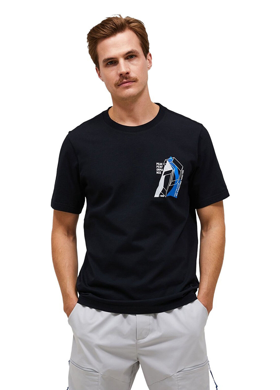 Peak Performance Original Graphic Siyah Pamuklu Kısa Kollu Erkek T-shirt