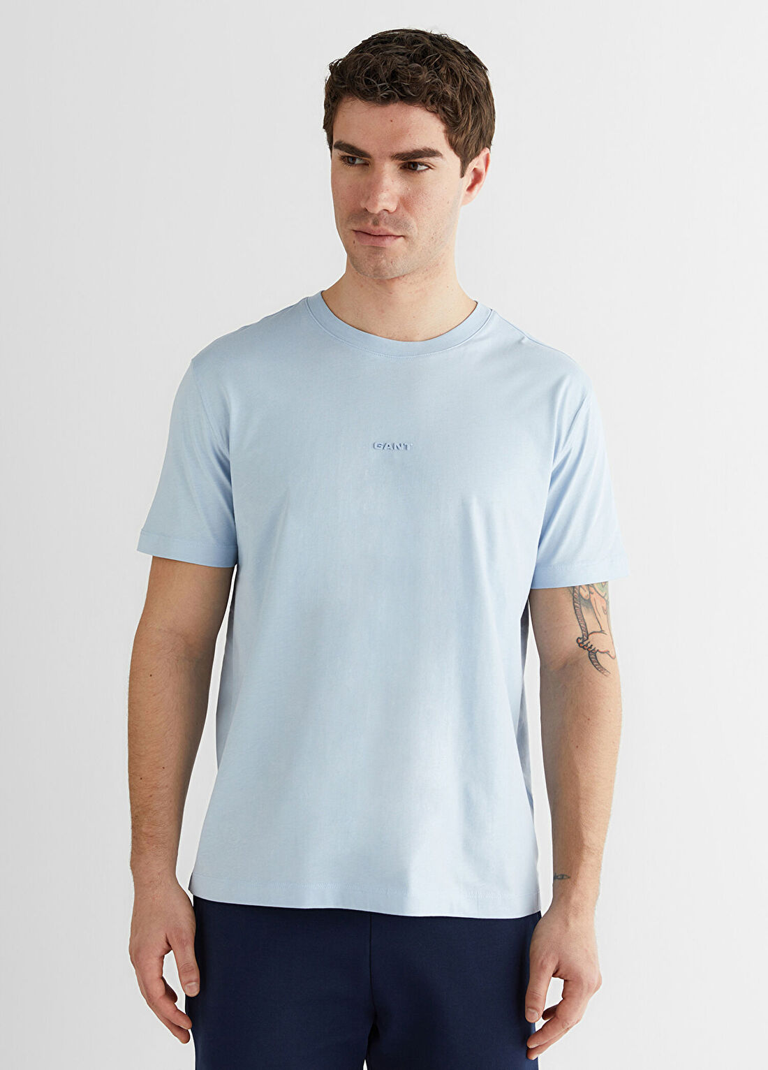 Gant Mavi Baskılı Regular Fit Kısa Kollu Erkek T-Shirt