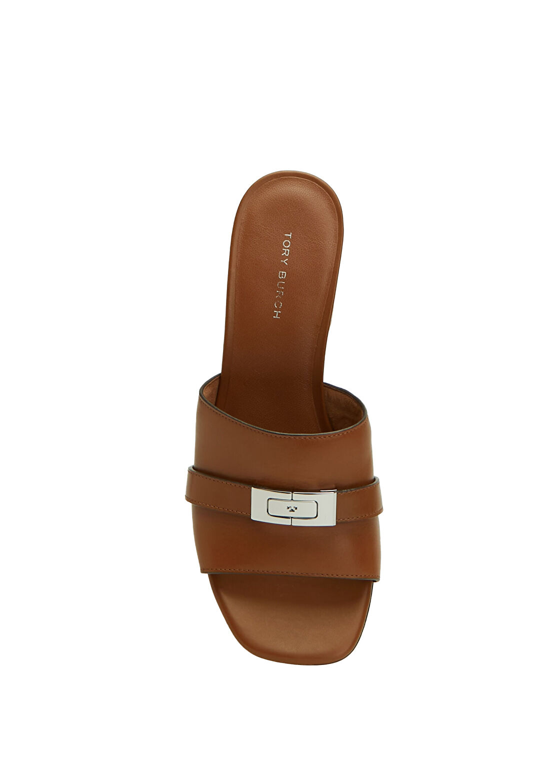 Tory Burch LeeLee Camel Kadın Deri Terlik görsel 4