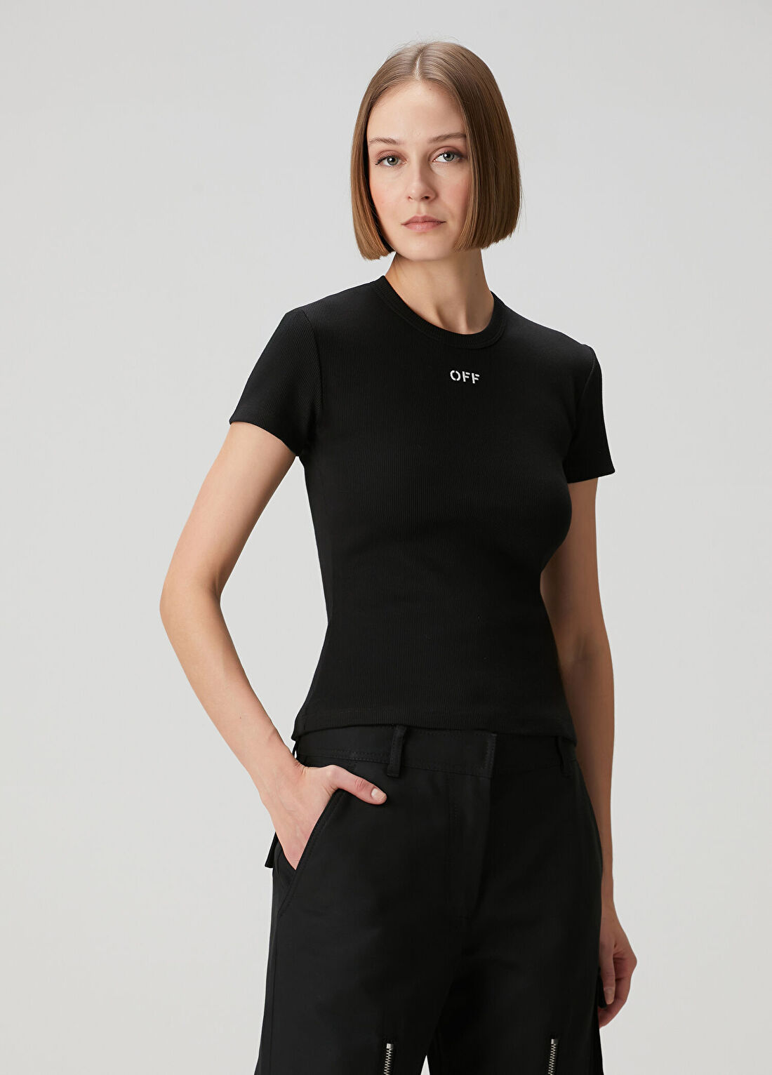 Off-White Off Stamp Siyah T-shirt