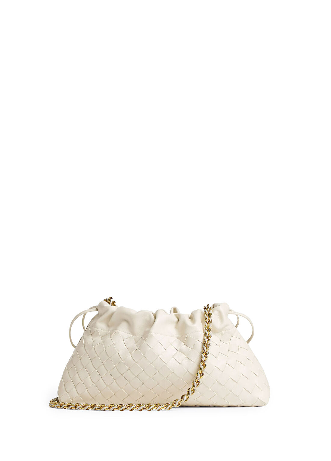Bottega Veneta Dustbag Krem Kadın Deri El Portföyü