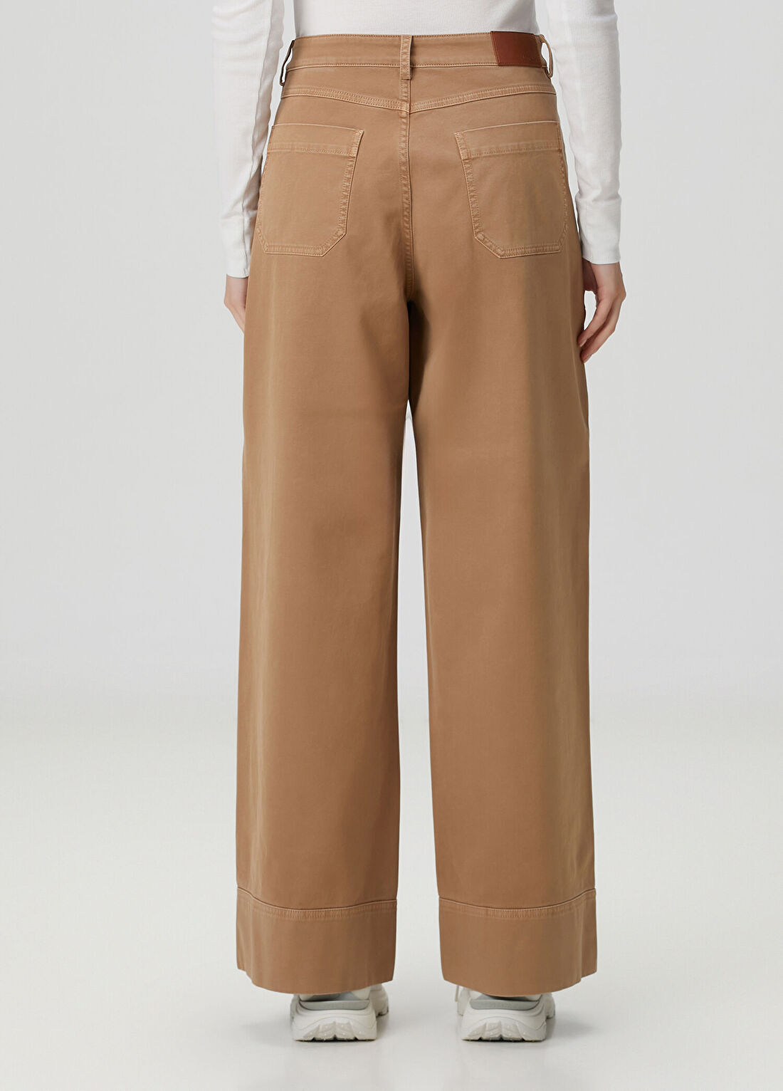 Moncler Taba Wide Leg Pantolon görsel 4