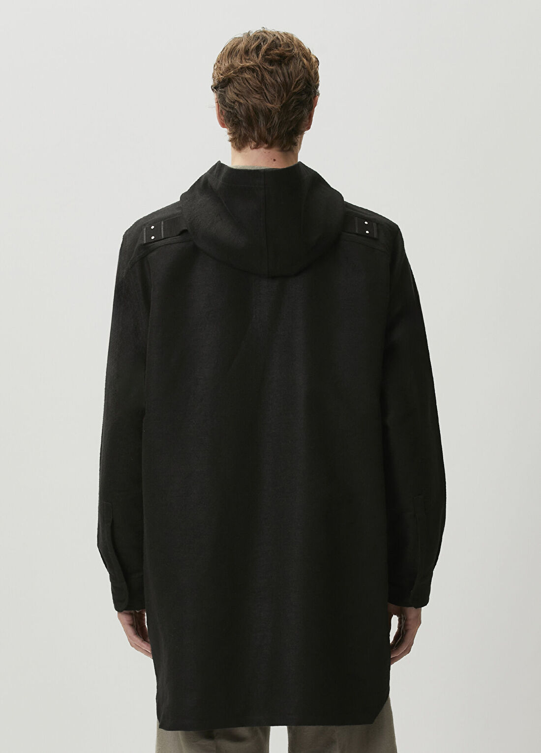 Rick Owens Camicia Siyah Kapüşonlu Dış Gömlek görsel 4