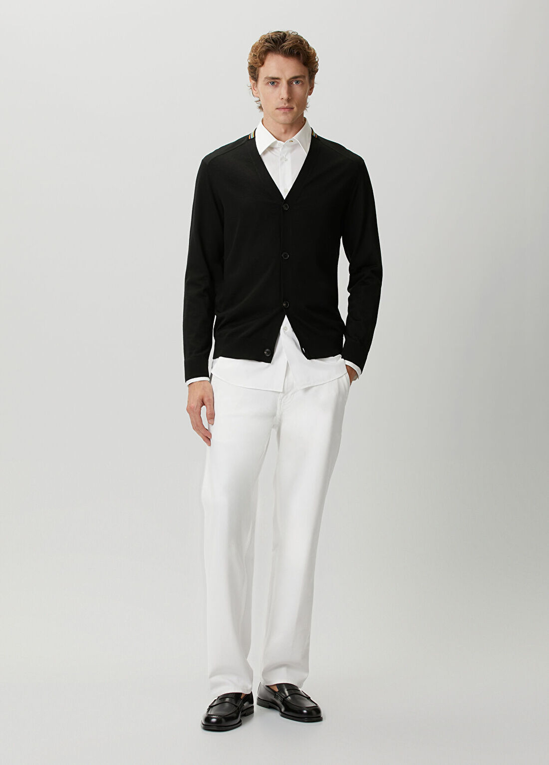 Paul Smith Siyah Merino Triko Hırka görsel 2