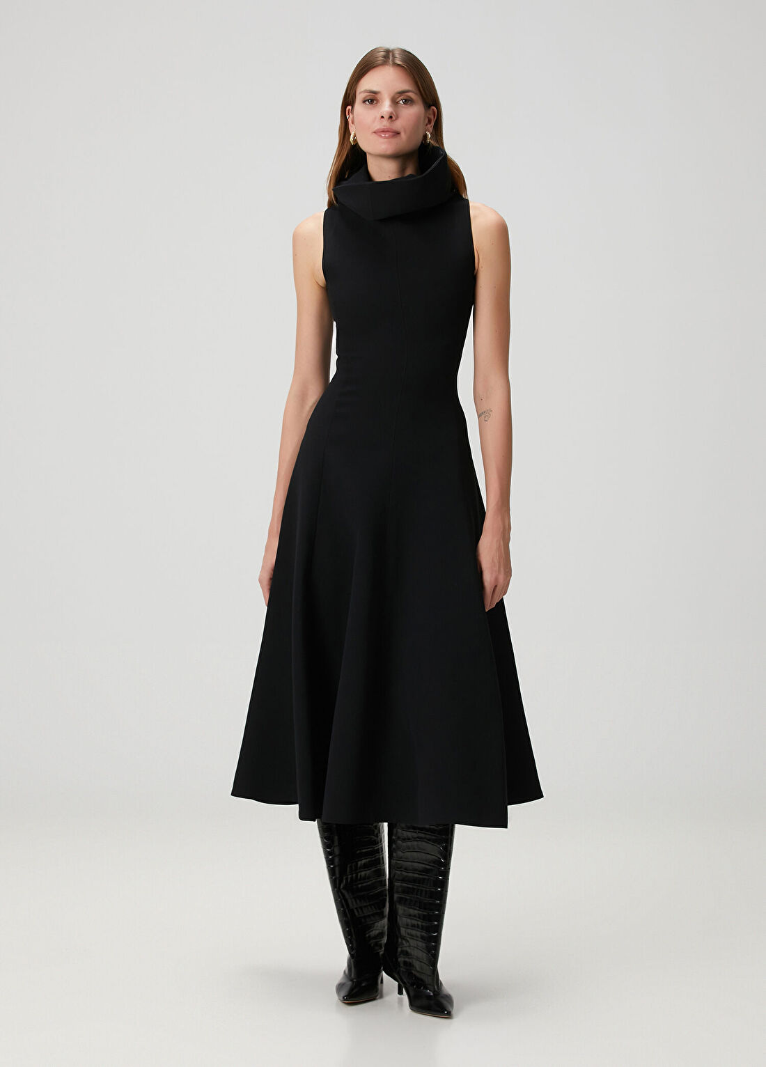 Jacquemus Siyah Midi Elbise